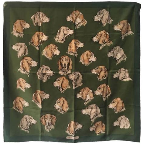 hermes women scarf dog print|hermes silk scarves vintage.